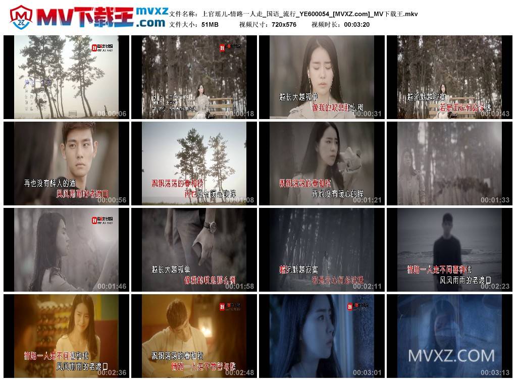 上官瑶儿-情路一人走_国语_流行_YE600054